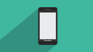 BlackBerry Z10 Flat Mockup